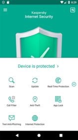 Phần mềm diệt virus Kaspersky Internet Security for Android chính hãng