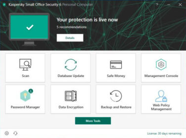 Phần mềm diệt virus Kaspersky Small Office Security tecnow